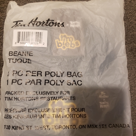 Justin Bieber X Tim Hortons Toque/Beanie - Picture 3 of 5